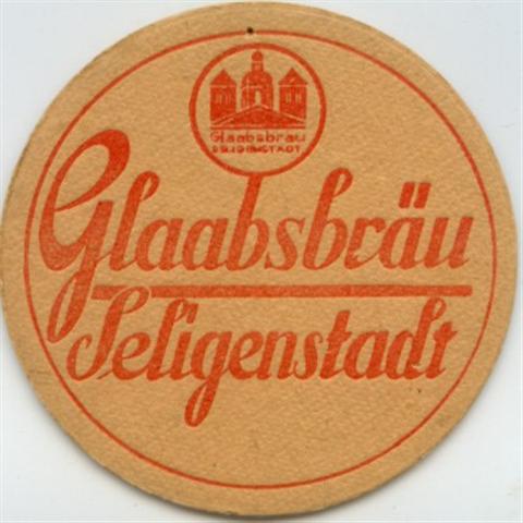 seligenstadt of-he glaab rund 1a (215-glaabsbräu seligenstadt-rot) 